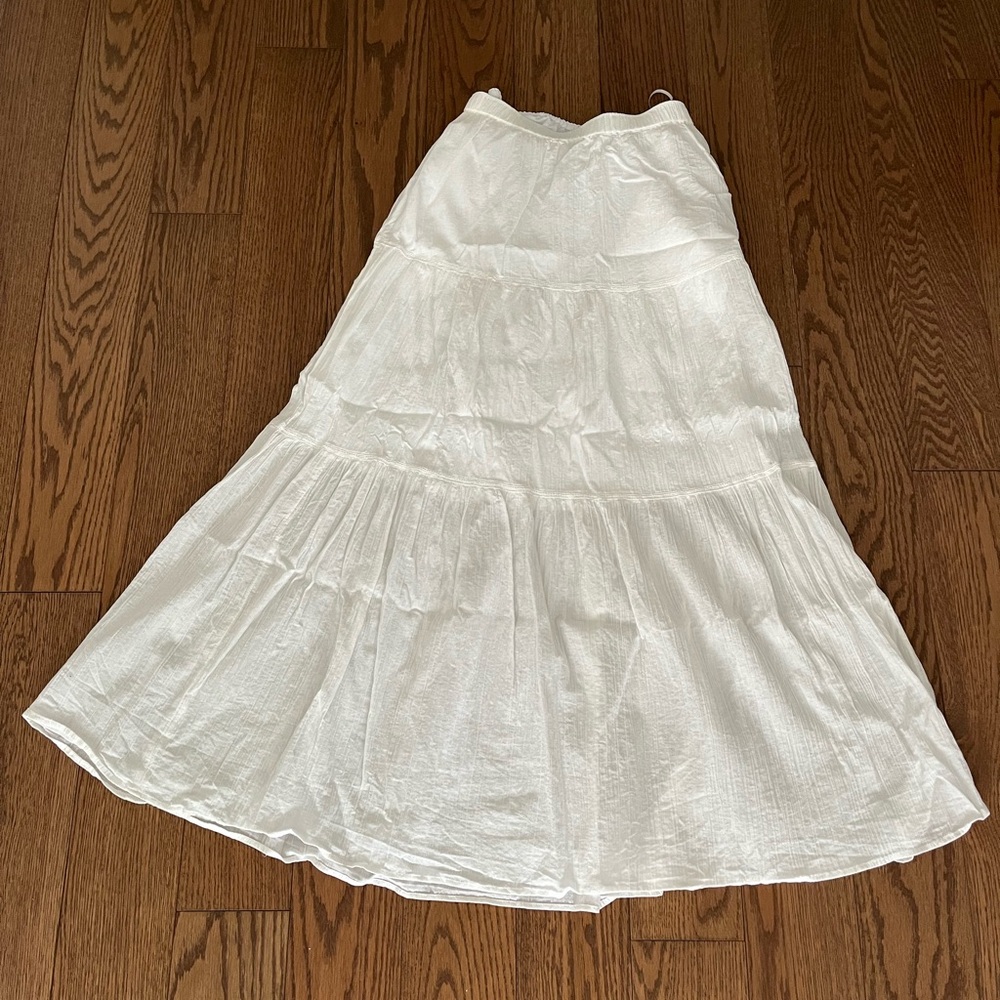 Uniqlo | Crinkle Cotton Tiered Skirt